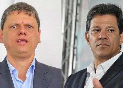 Tarcísio de Freitas e Fernando Haddad