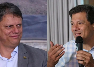 Tarcísio de Freitas e Fernando Haddad