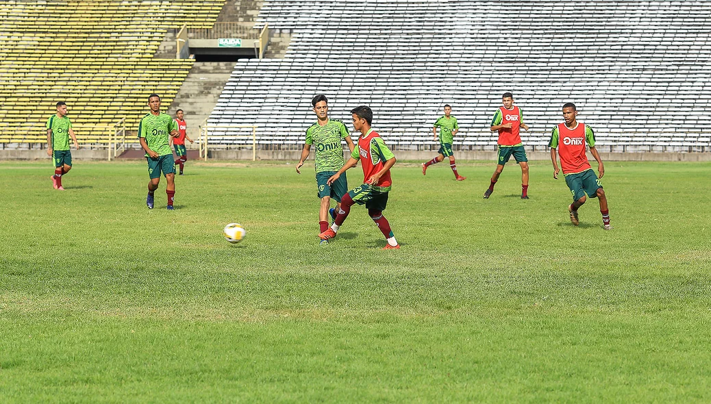 Time em preparação para o jogo