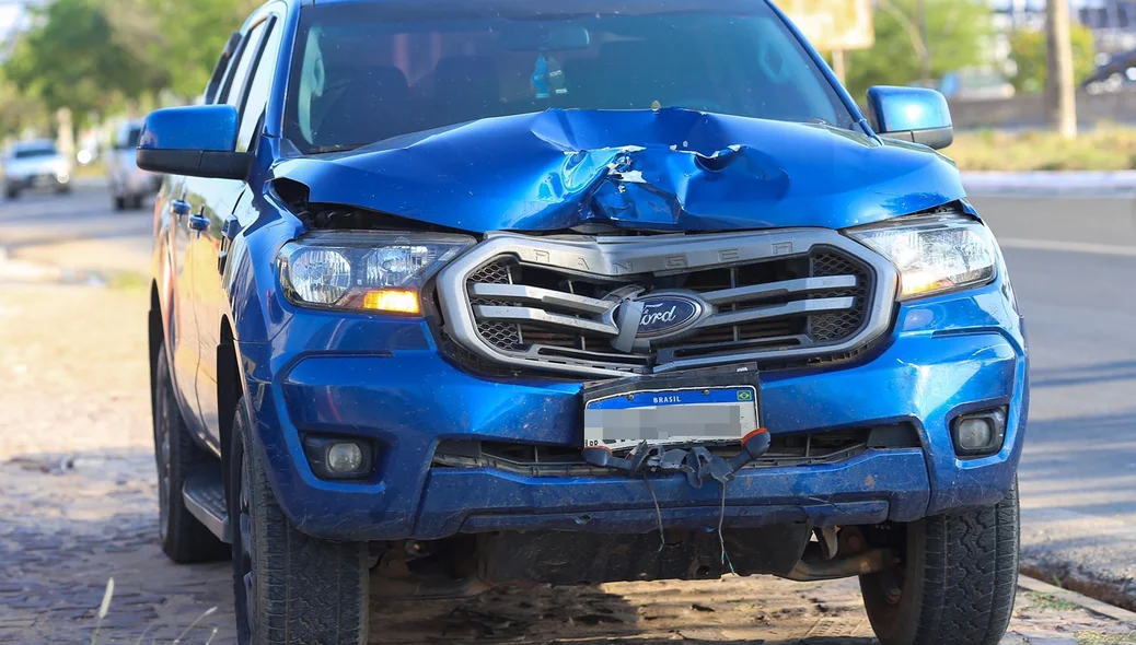 Veículo Ford Ranger envolvido no acidente