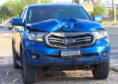 Veículo Ford Ranger envolvido no acidente
