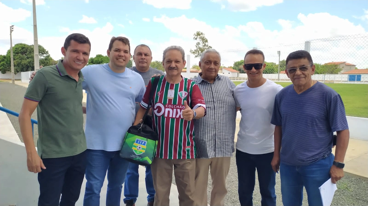 Vistoria contou com a presença de Wilson Brandão e dirigentes da FFP