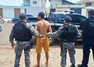 Acusado de matar ex-jogador preso pela PM e Polícia Civil em Picos