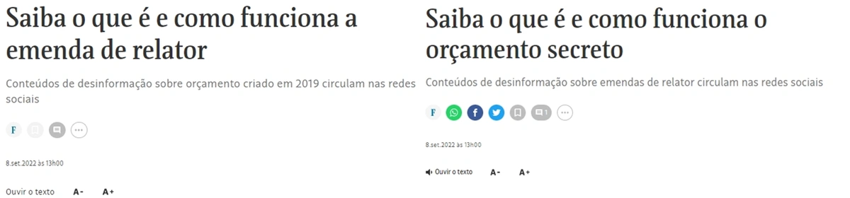 Alteração no título da Folha de S. Paulo