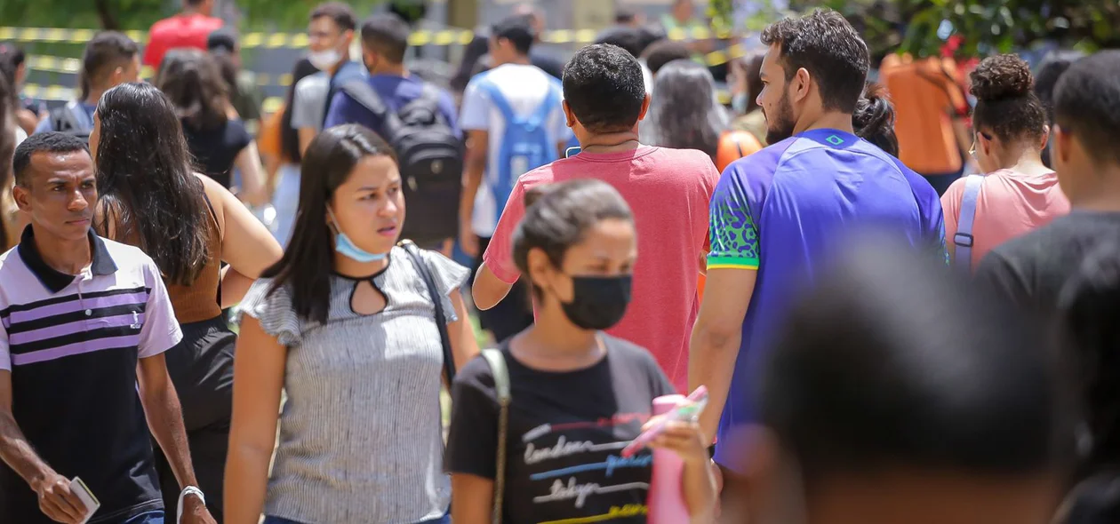 Alunos no primeiro dia de provas do ENEM 2022