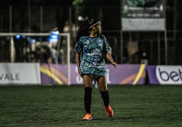 Maria Maciel, atleta da seleção feminina do Piauí no Favelão