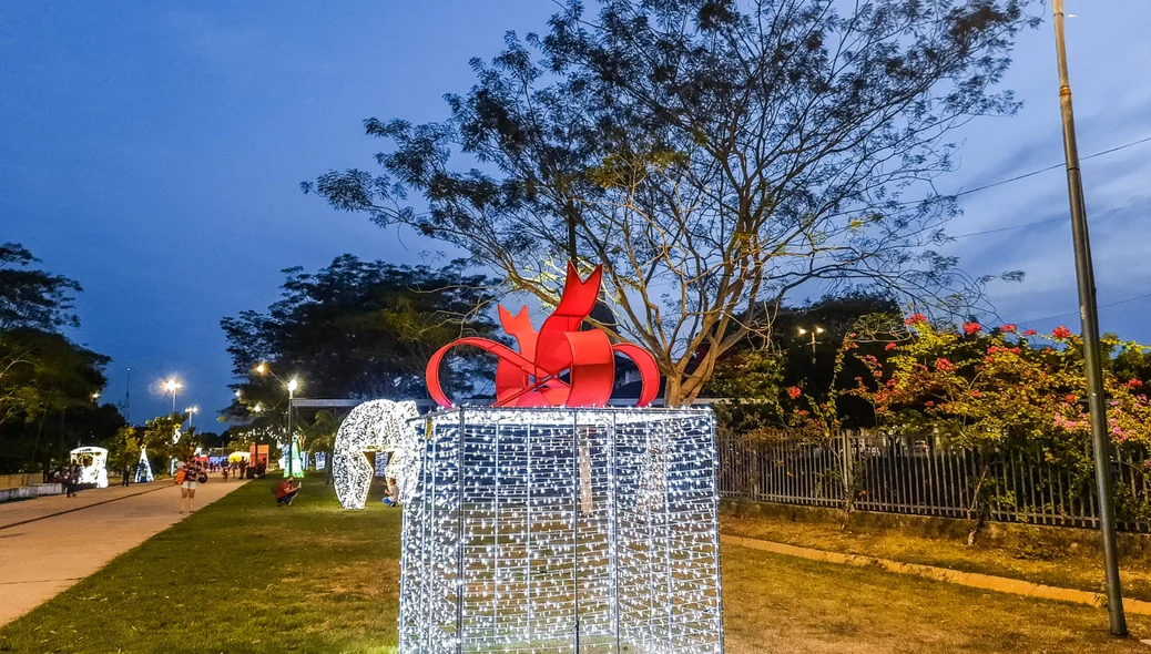 Caixa de presente iluminada