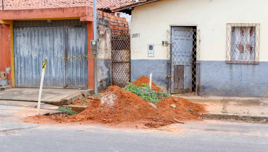 Casas dos moradores que fizeram a denúncia