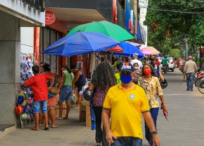Centro de Teresina movimentado