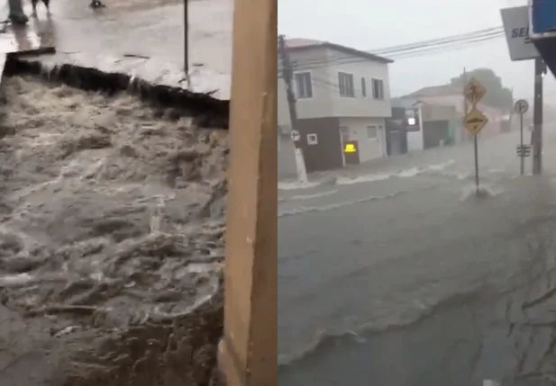 Chuva que atingiu Floriano