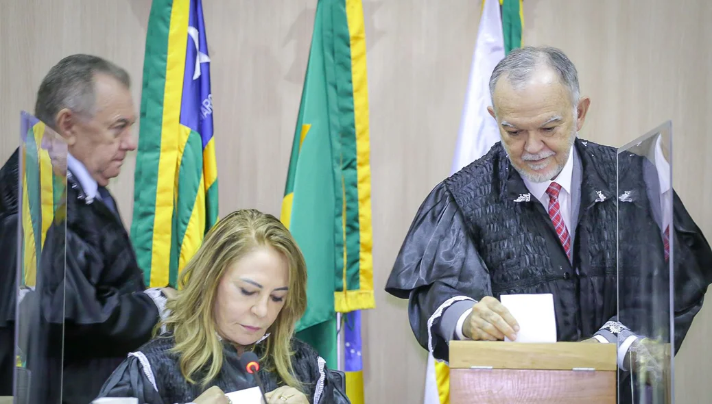 Conselheiro Olavo Rebelo votando