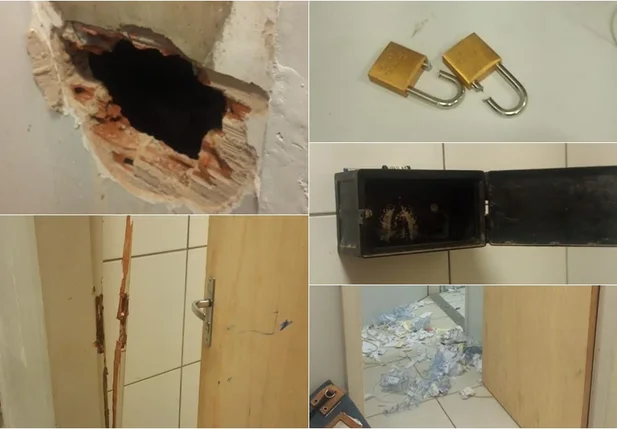 Criminosos arrombaram agência da CEF em Altos