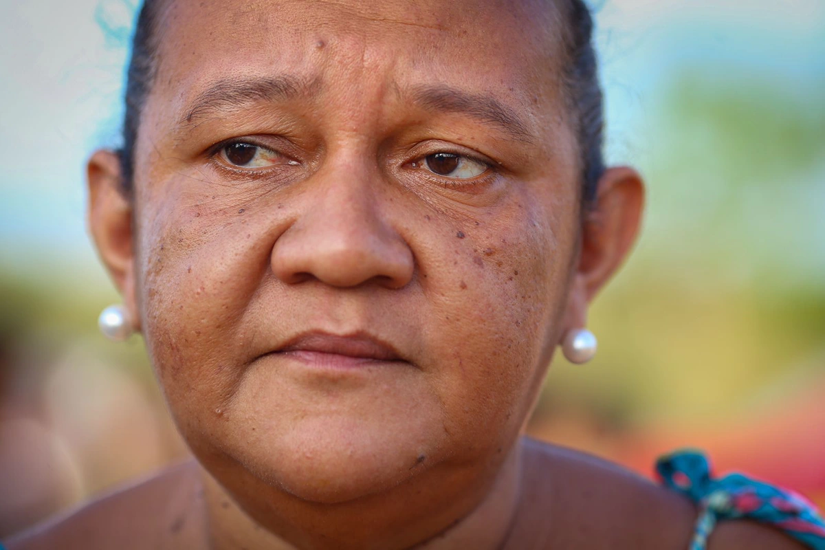 Dona Elisângela Ferreira, mãe do Aderlan Ferreira