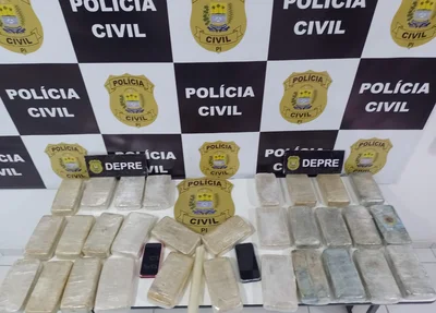 Drogas apreendidas no bairro Manoel Evangelista