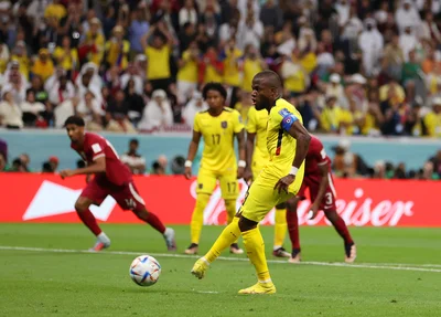 Enner Valencia marcou o primeiro gol na Copa do Mundo do Catar, de pênalti