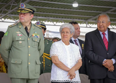 Governadora Regina Sousa ao lado do Dr. Pessoa e Scheiwann Lopes
