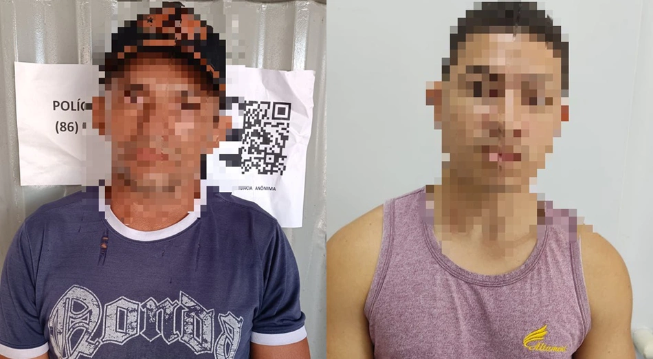 Homens presos durante a Operação Enem 2022