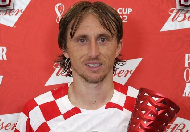 Luka Modric é eleito o melhor jogador da partida entre Croácia e Marrocos