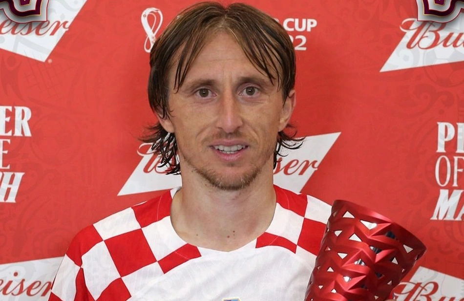 Luka Modric é eleito o melhor jogador da partida entre Croácia e Marrocos