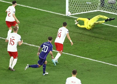 Mac Allister marcou o segundo gol para os argentinos
