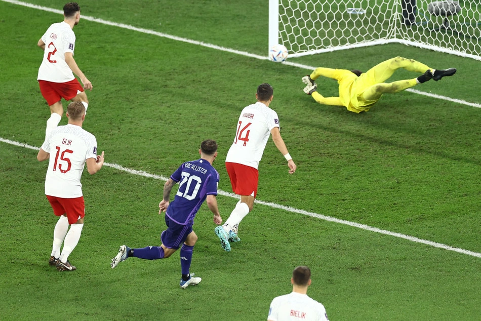 Mac Allister marcou o segundo gol para os argentinos