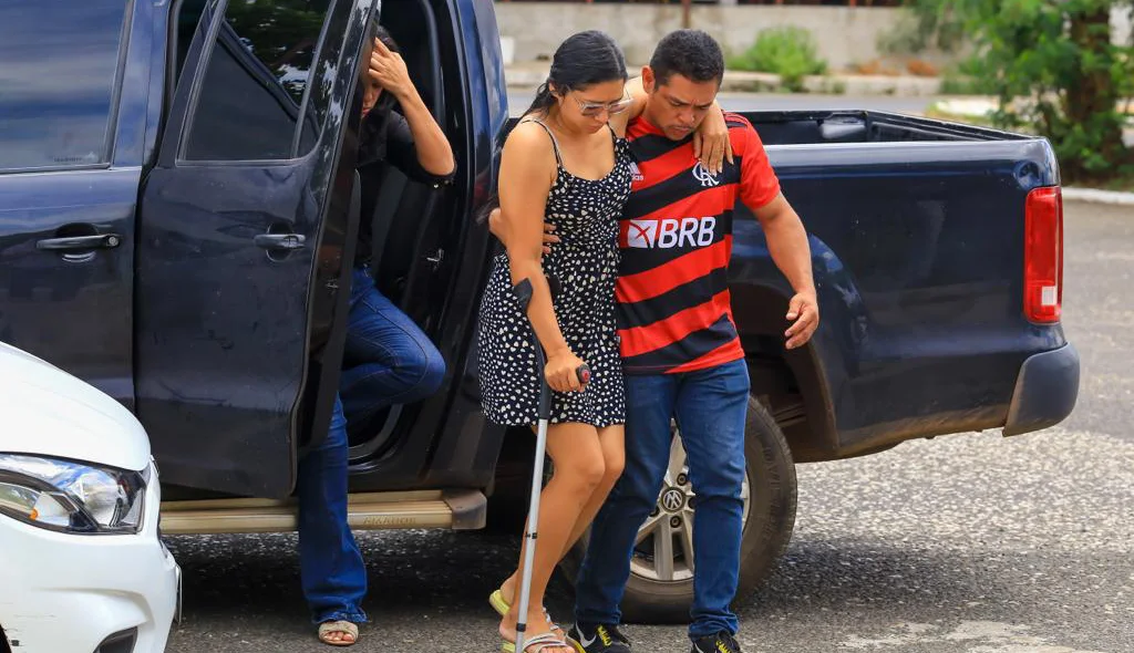 Mãe da pequena Débora foi ao DHPP