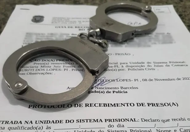 Mandado de prisão cumprido pela Polícia Civil