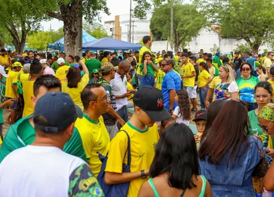 Manifestação de apoiadores do presidente Jair Bolsonaro