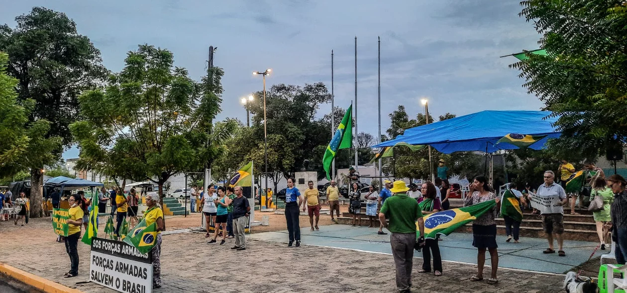 Manifestação pró-Bolsonaro