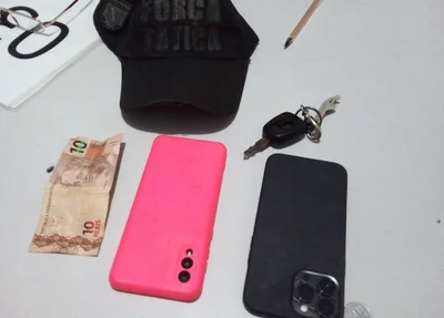 Material de furto apreendido pela Força Tática