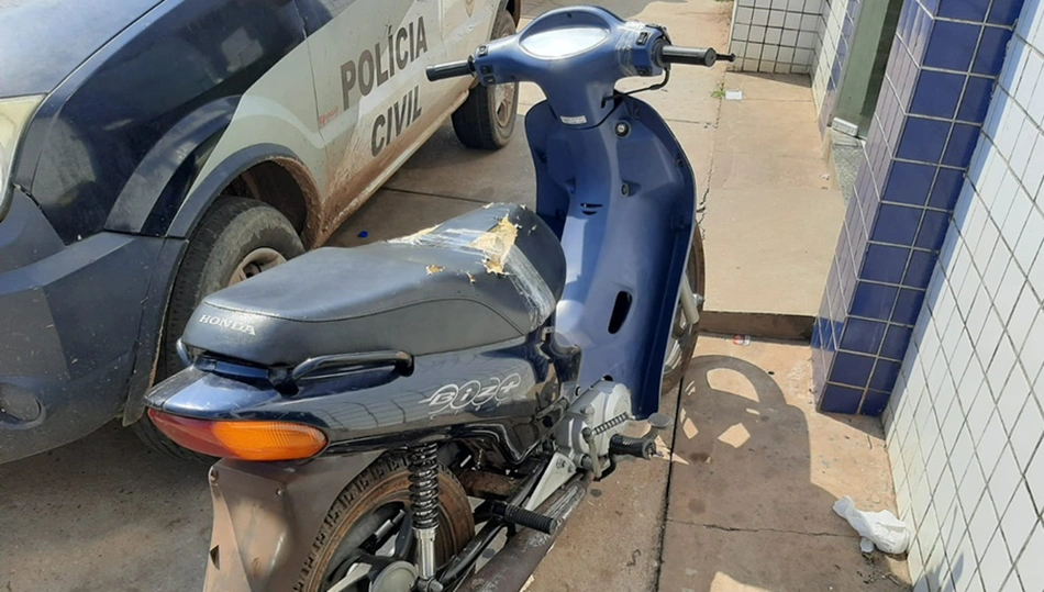 Moto recuperada pela Polícia Civil do Maranhão