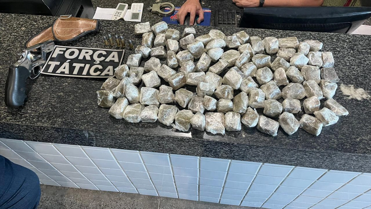 Mototaxista é preso com maconha avaliada em R$ 5 mil em Piripiri