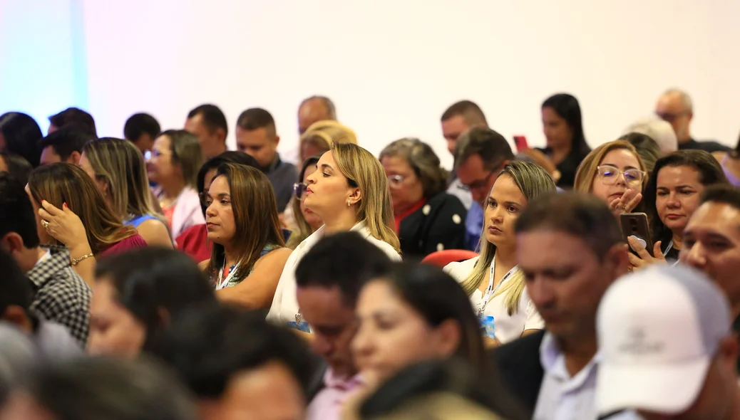 O auditório ficou lotado com o evento