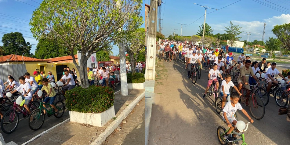 Pedalada em homenagem ao prefeito Zé Filho