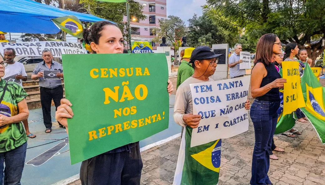 Protesto contra o resultado das urnas