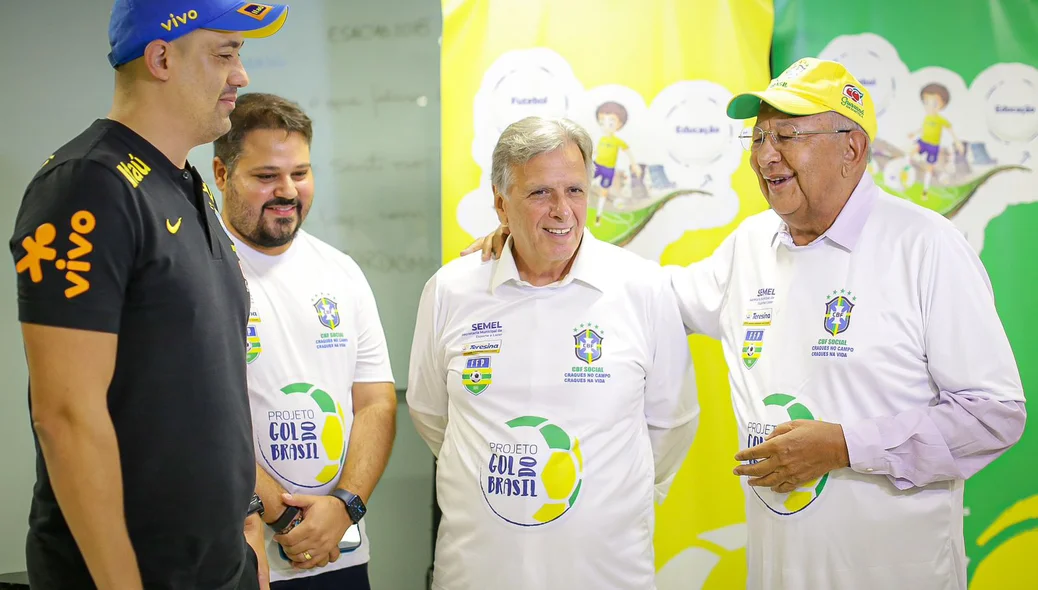 Renato Berger e Dr. Pessoa no projeto “Gol do Brasil”