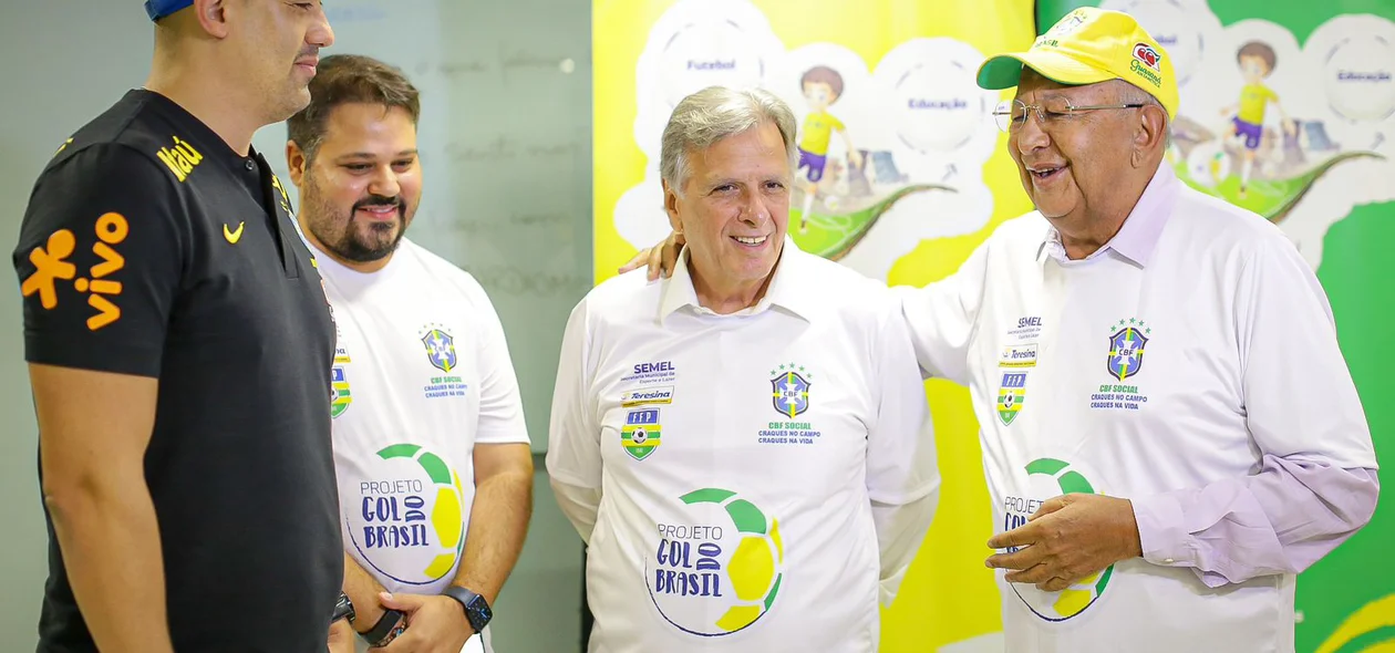 Renato Berger e Dr. Pessoa no projeto “Gol do Brasil”