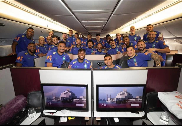 Seleção Brasileira embarca rumo ao Qatar