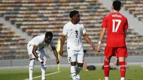 Seleção de Gana em campo