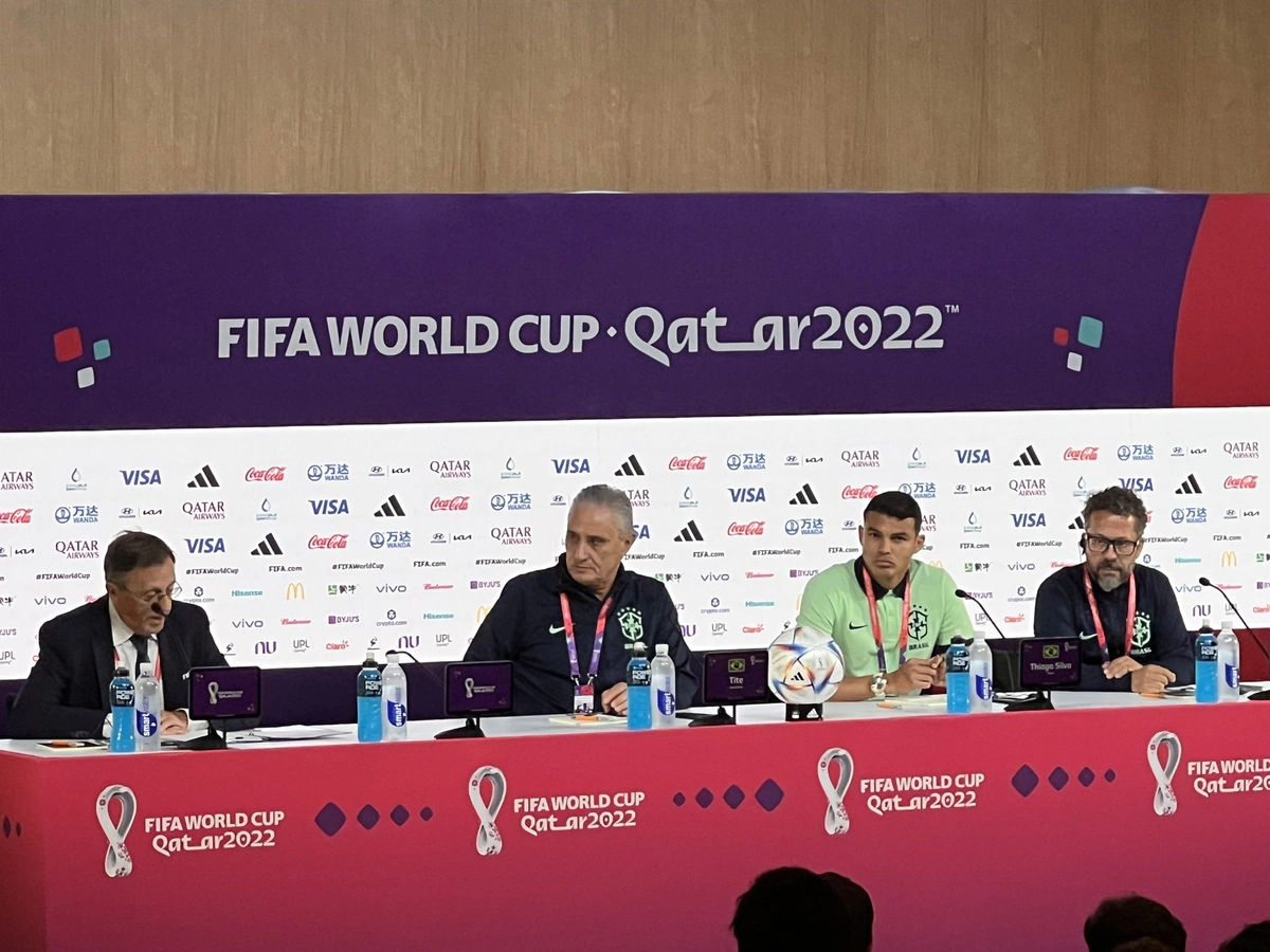 Tite em coletiva da Copa do Mundo do Catar