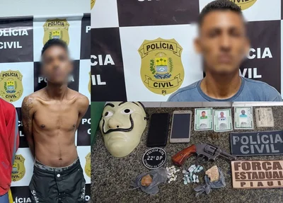 Três homens presos e itens apreendidos na Santa Maria da Codipi