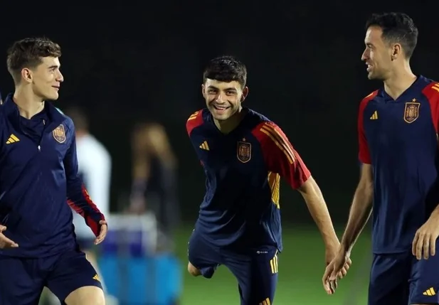 Último treino da Espanha antes da estreia na Copa do Mundo