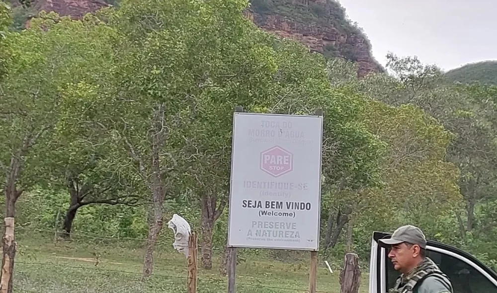 A área desmatada da reserva indígena é próxima a Serra do Quilombo