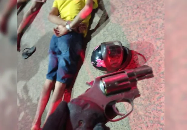 Arma apreendida com os bandidos em Timon