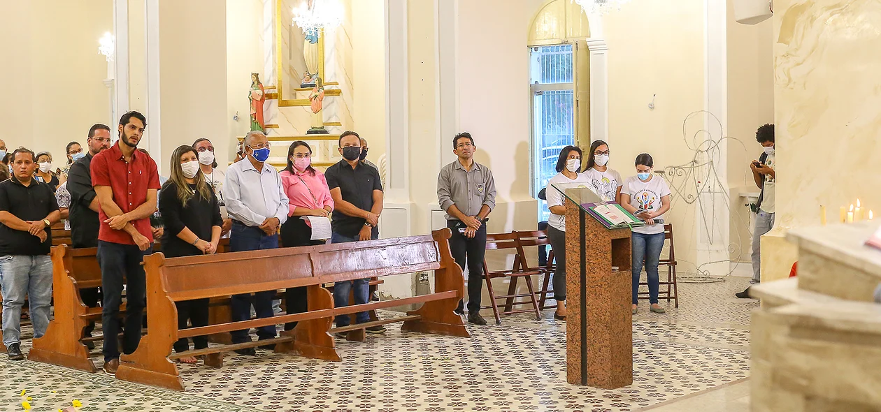 Autoridades na missa de Natal