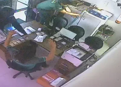 Câmeras flagraram assalto a posto de combustíveis em Parnaíba