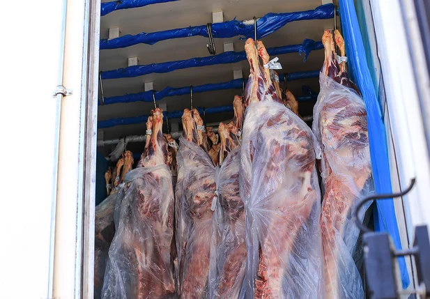 Carne apreendida no Piauí