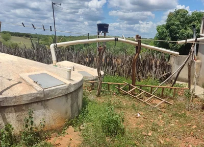 Cisterna onde a bebê foi afogada