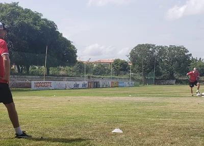 Comissão técnica do River, no CT Afrânio Nunes