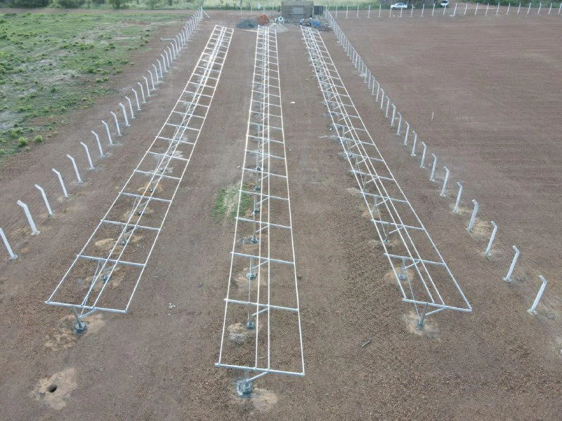 Construção de usinas de energia solar